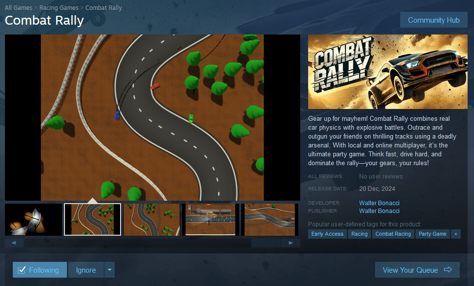 Combat Rally Steam Game